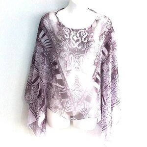 Style & Co woman’s scarf blouse wrap size large